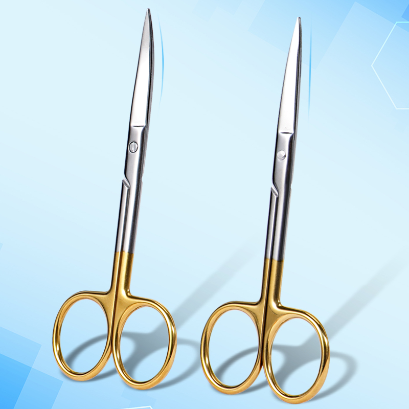 Medical Scissors - 1 buah gunting dengan gagang emas
