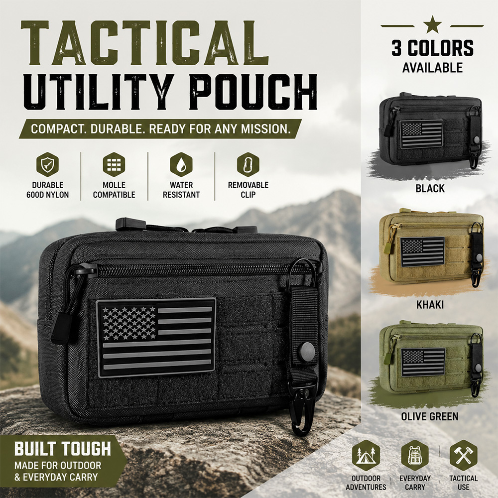 First Aid Kit - Kantong Taktis Molle EDC untuk Pertolongan
