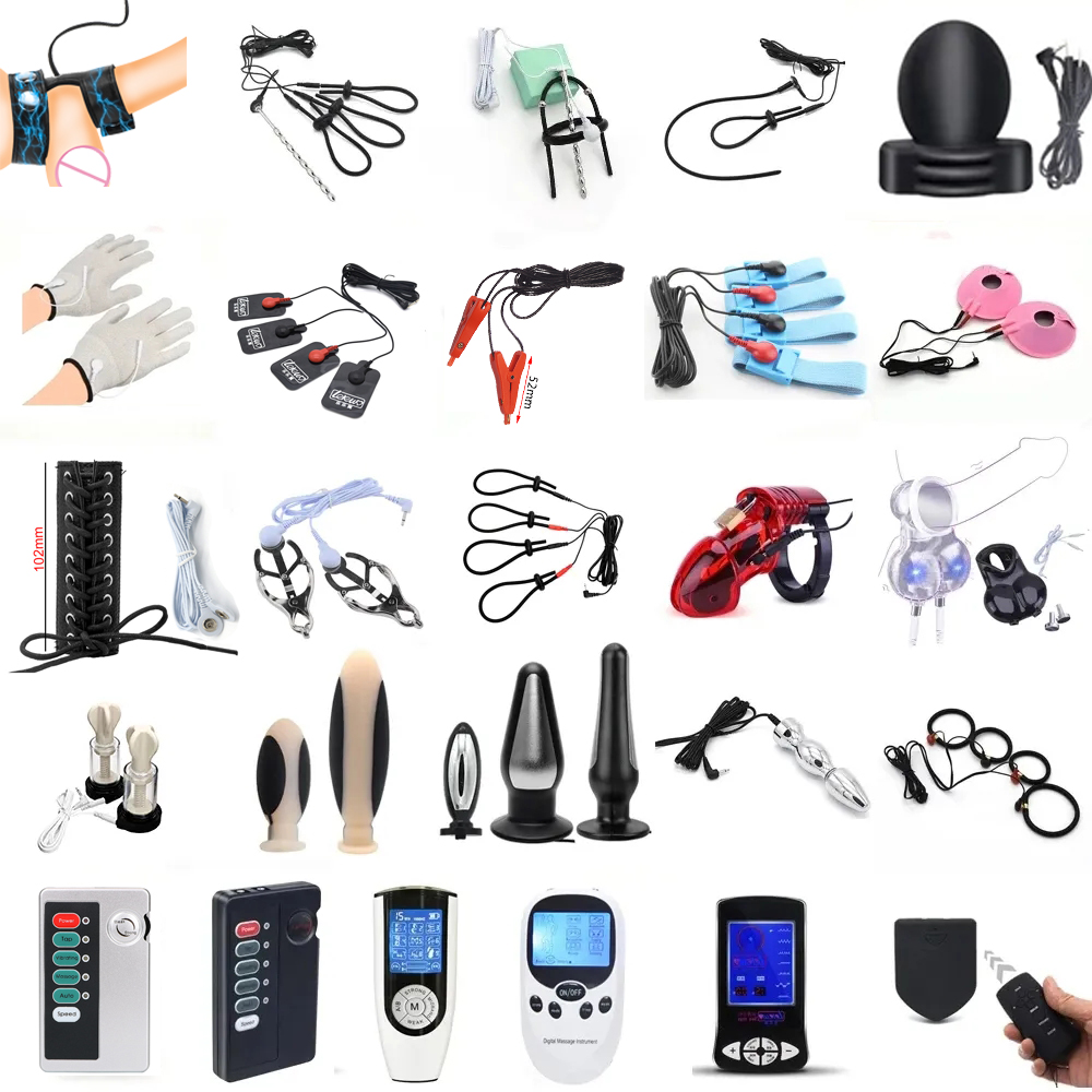 Medical Gloves - Mainan Stimulasi Elektro E-stim Pijat Masturbasi