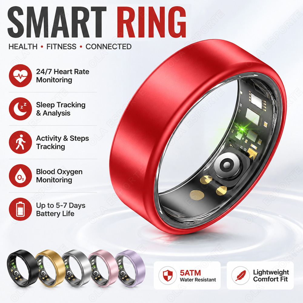 Blood Pressure Monitor - Cincin Pintar Pemantau Detak Jantung Tekanan