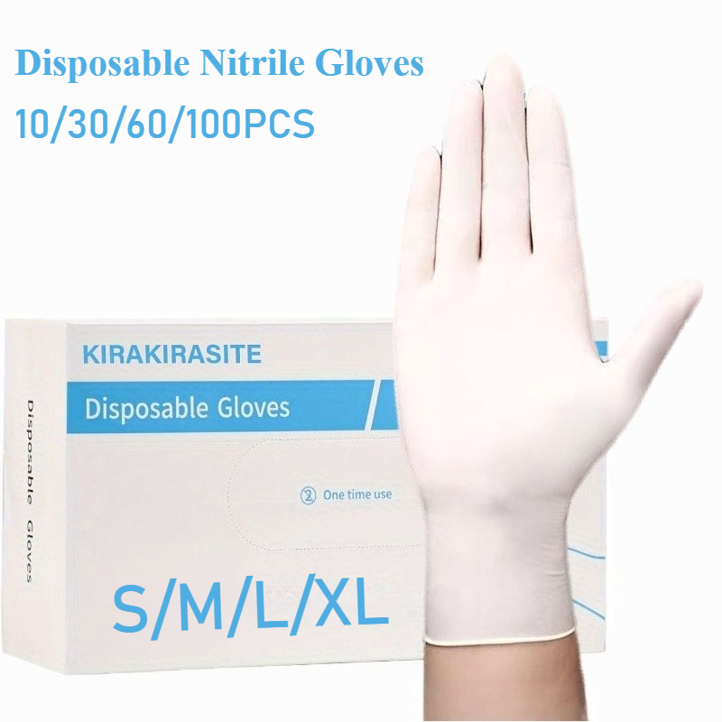 Medical Gloves - Sarung Tangan Sekali Pakai Nitril Putih