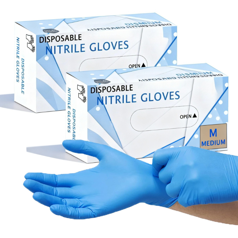 Medical Gloves - 10-100 Buah Sarung Tangan Nitril Biru