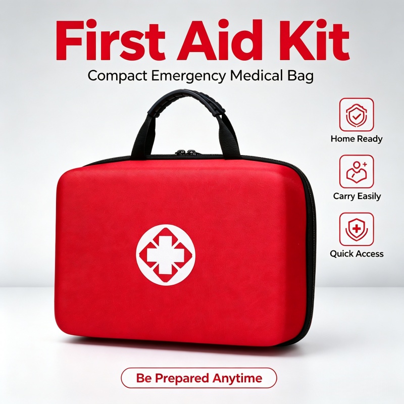 First Aid Kit - Kotak P3K Cangkang Keras Portabel, Tas