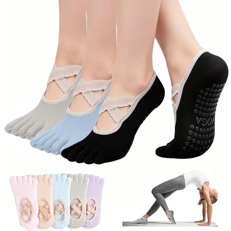 Kaus Kaki Pilates Anti Selip W - Medical Tape ulasan dan harga