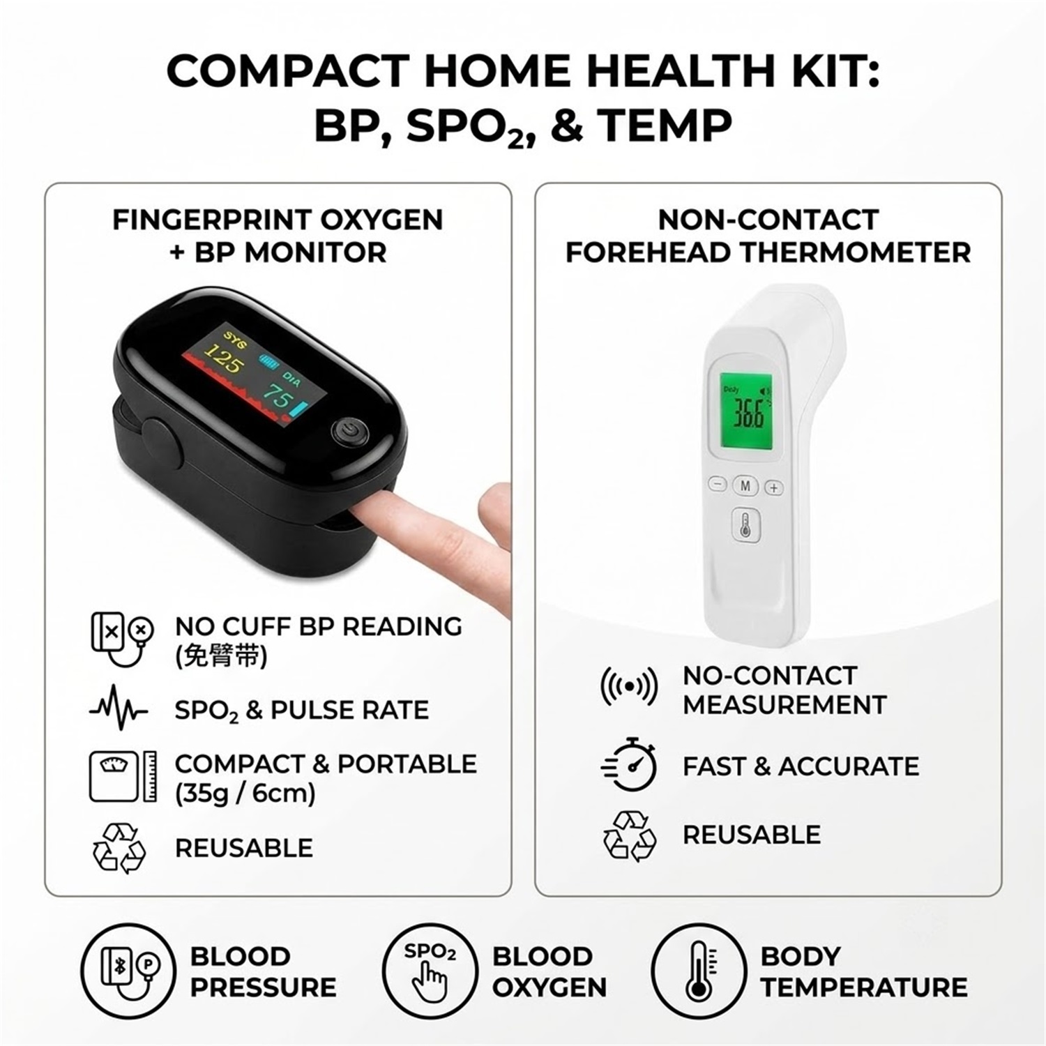 Termometer Inframerah untuk Pe - Pulse Oximeter ulasan dan harga