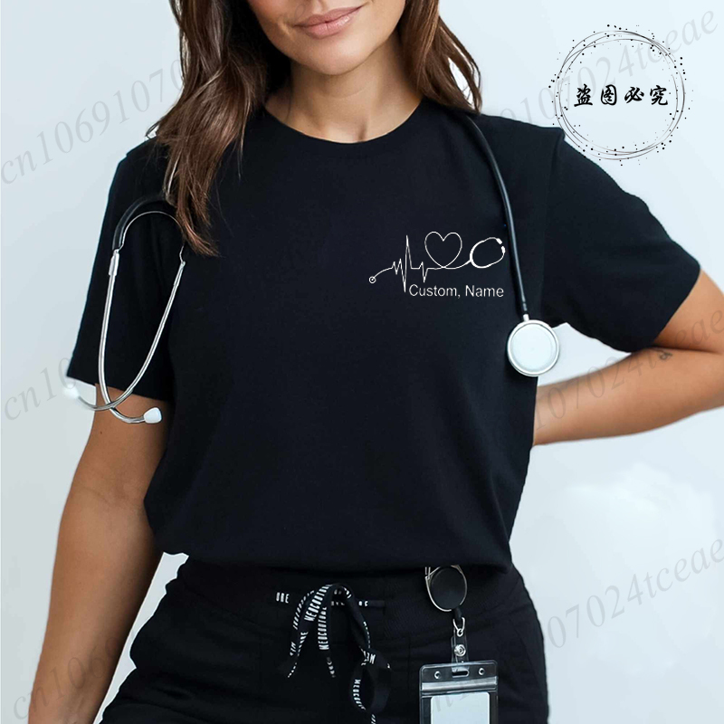 Kaos Perawat Nama Kustom Steto - Stethoscope ulasan dan harga